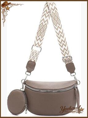 Crossbody Bum Bag Vegan Leather Belt Purse Adjustable Strap Spacious